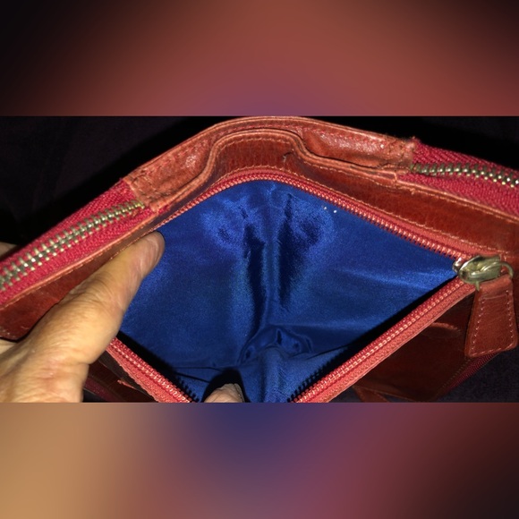 Tano Buttery Soft Leather Red  Organizer Wallet - Picture 4 of 6